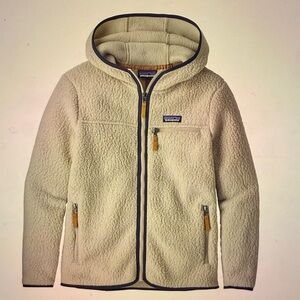 Patagonia Women’s retro pile hoody size xs in pelican